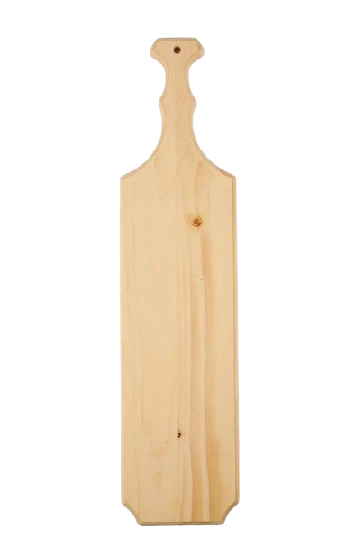 Solid Pine Greek Style Wood Paddle | wood:paddle